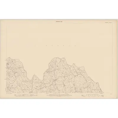 1908 Map of Monaghan - Sheet 15, 1910 Print