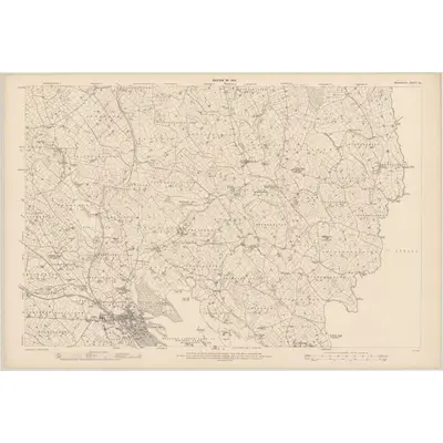 1908 Map of Monaghan - Sheet 20, 1910 Print