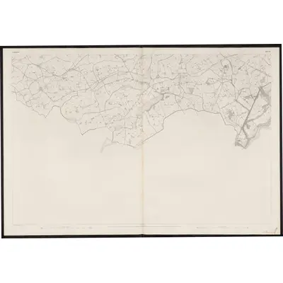 1834 Map of Monaghan - Sheet 22, 1861 Print