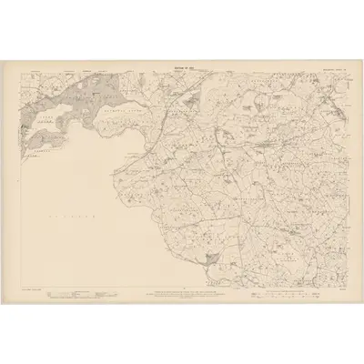 1908 Map of Monaghan - Sheet 23, 1910 Print