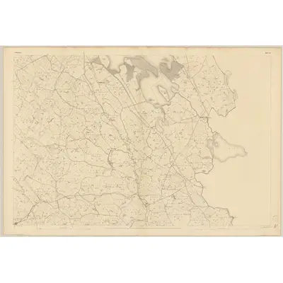 1835 Map of Monaghan - Sheet 25, 1836 Print