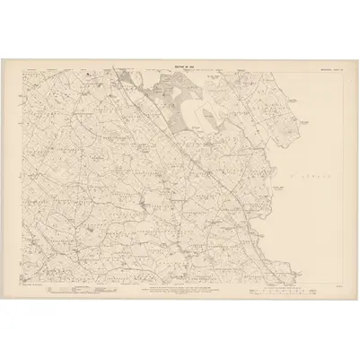 1908 Map of Monaghan - Sheet 25, 1910 Print