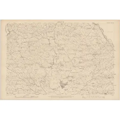 1908 Map of Monaghan - Sheet 28, 1910 Print