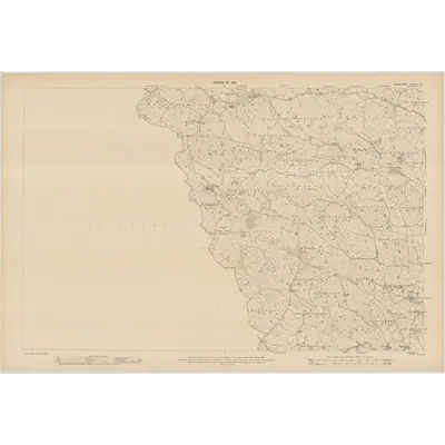 1909 Map of Monaghan - Sheet 30, 1910 Print