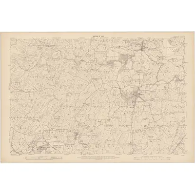 1907 Map of Monaghan - Sheet 6, 1909 Print