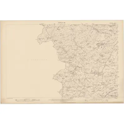 1907 Map of Monaghan - Sheet 8, 1909 Print