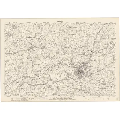 1948 Map of Monaghan - Sheet 9, 1962 Print
