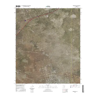 2016 Map of Monahans SE, 2016 Print