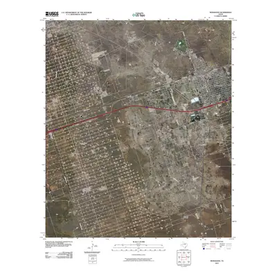 2010 Map of Monahans, 2010 Print