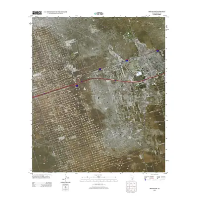2012 Map of Monahans, 2012 Print