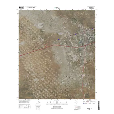 2016 Map of Monahans, 2016 Print