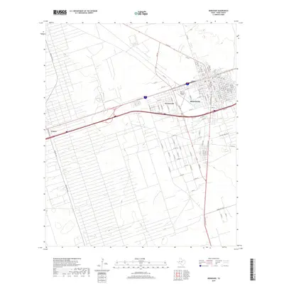 2019 Map of Monahans, 2019 Print