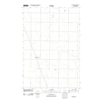 2011 Map of Monango, 2011 Print