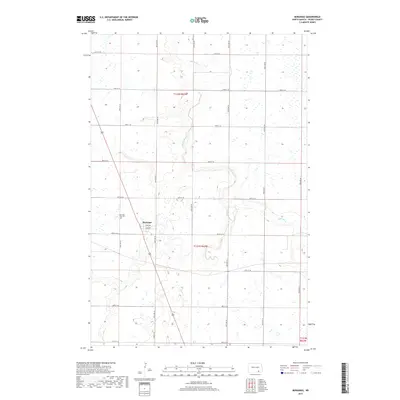 2017 Map of Monango, 2017 Print