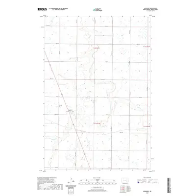 2020 Map of Monango, 2020 Print
