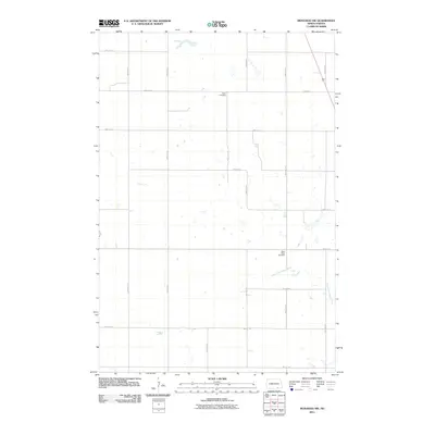 2011 Map of Monango NW, 2011 Print