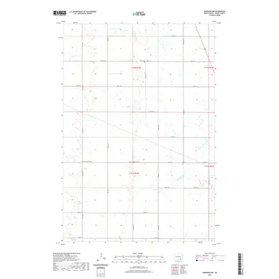 2020 Map of Monango NW, 2020 Print