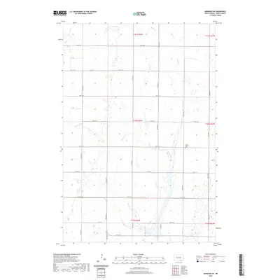 2020 Map of Monango SW, 2020 Print