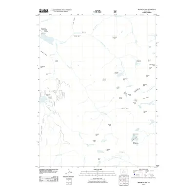 2011 Map of Monarch Lake, 2011 Print
