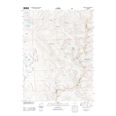 2013 Map of Monarch Lake, 2013 Print