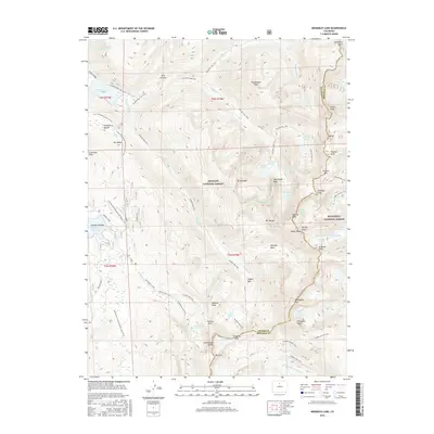 2016 Map of Monarch Lake, 2016 Print