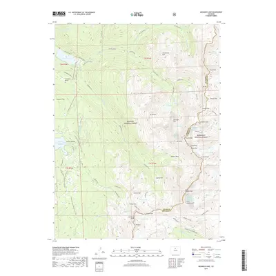 2019 Map of Monarch Lake, 2019 Print