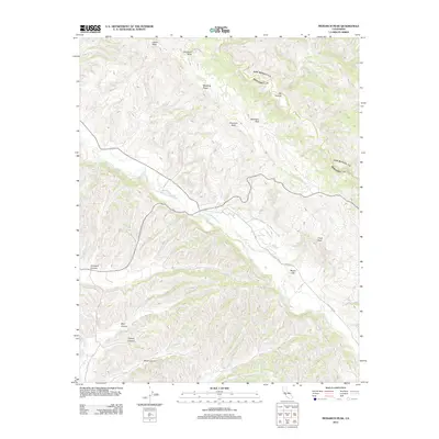 2012 Map of Monarch Peak, 2012 Print