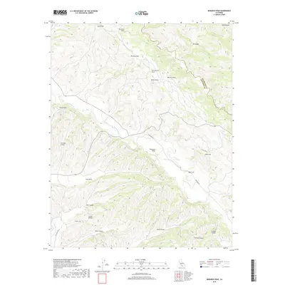 2018 Map of Monarch Peak, 2018 Print