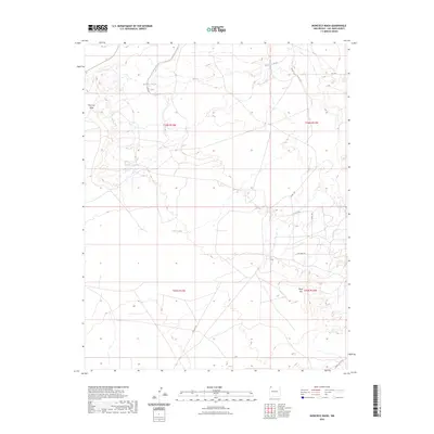 2023 Map of Moncisco Wash, 2023 Print