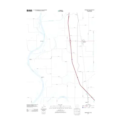 2013 Map of Mondamin, 2013 Print