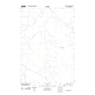 2011 Map of Monday Creek, 2011 Print