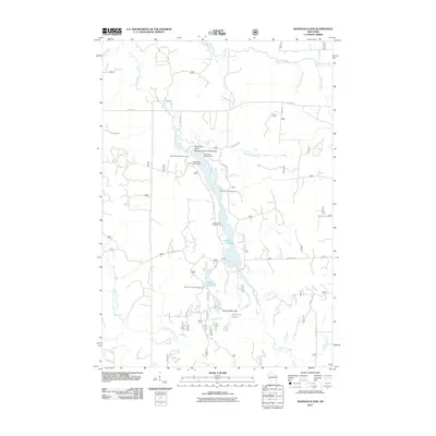 2011 Map of Mondeaux Dam, 2011 Print