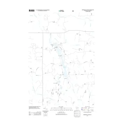 2013 Map of Mondeaux Dam, 2013 Print