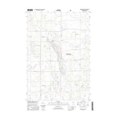 2015 Map of Mondeaux Dam, 2015 Print