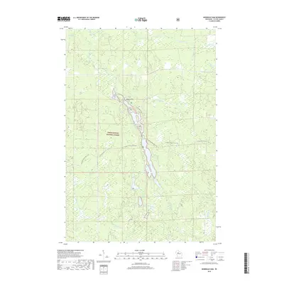 2018 Map of Mondeaux Dam, 2018 Print