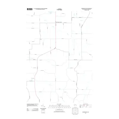 2013 Map of Mondovi NE, 2013 Print