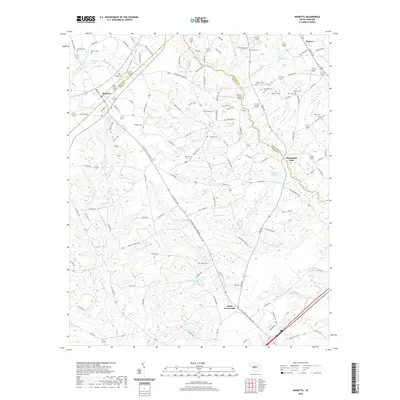 2020 Map of Monetta, 2020 Print