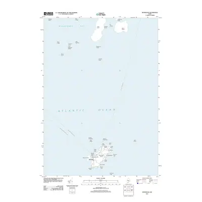 2011 Map of Monhegan, 2011 Print
