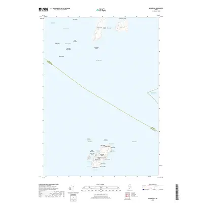 2018 Map of Monhegan, 2018 Print