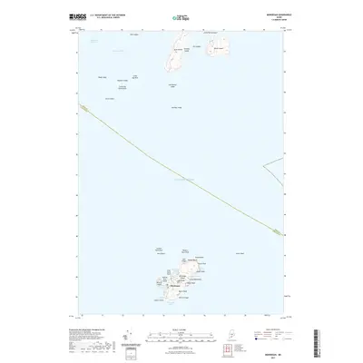 2021 Map of Monhegan, 2021 Print