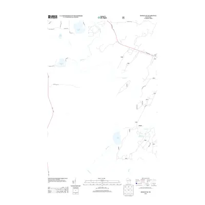 2013 Map of Monico NE, 2013 Print