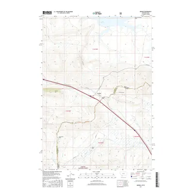 2017 Map of Monida, 2017 Print