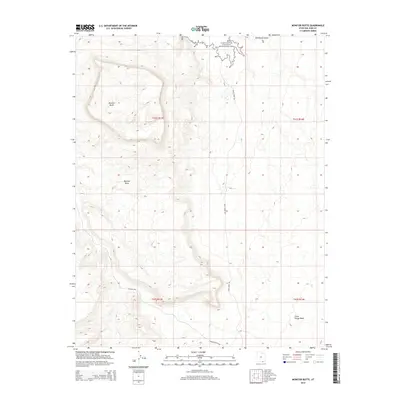 2014 Map of Monitor Butte, 2014 Print