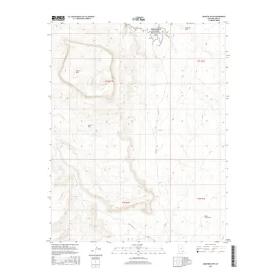 2017 Map of Monitor Butte, 2017 Print