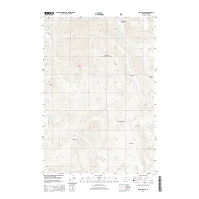 2014 Map of Monitor Peak, 2014 Print