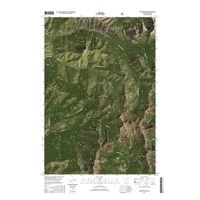 2017 Map of Monitor Peak, 2017 Print