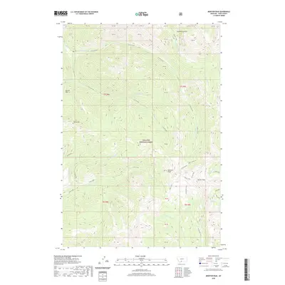 2020 Map of Monitor Peak, 2020 Print