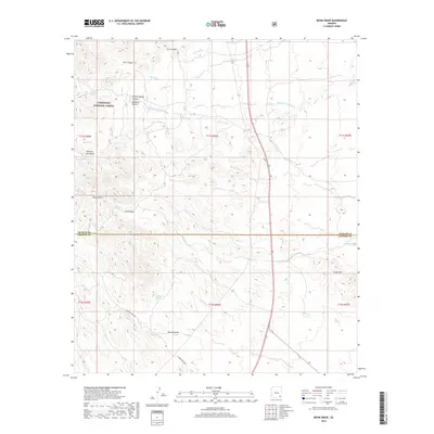 2018 Map of Monk Draw, 2018 Print