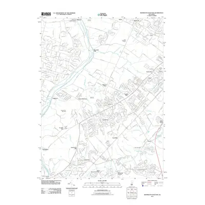 2011 Map of Monmouth Junction, 2011 Print