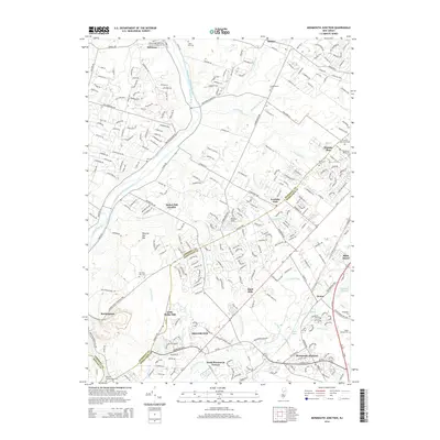 2014 Map of Monmouth Junction, 2014 Print